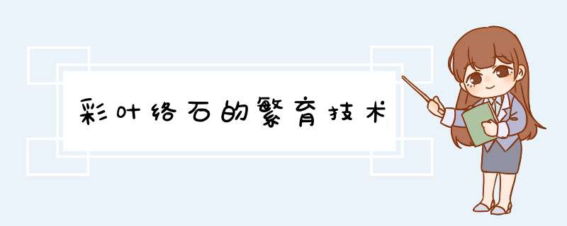 彩叶络石的繁育技术,第1张