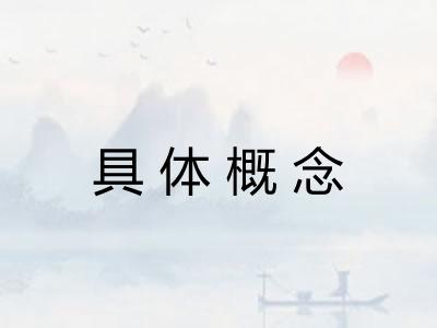 具体概念