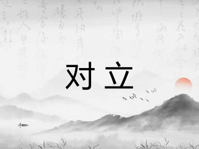 对立