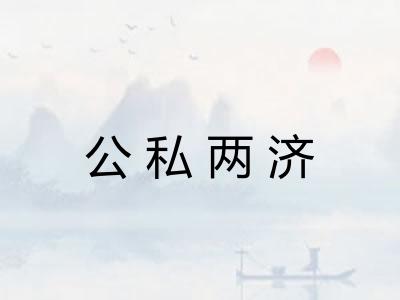 公私两济