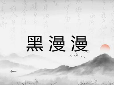 黑漫漫