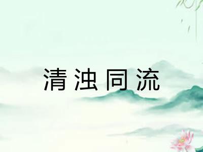 清浊同流