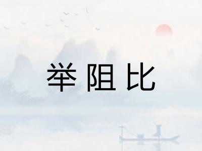 举阻比