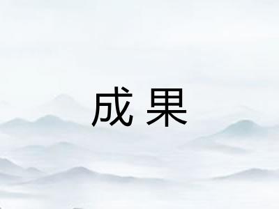 成果