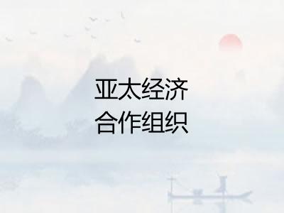 亚太经济合作组织