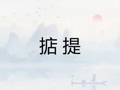 掂提