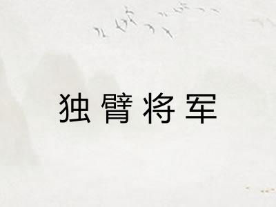 独臂将军