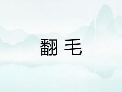 翻毛